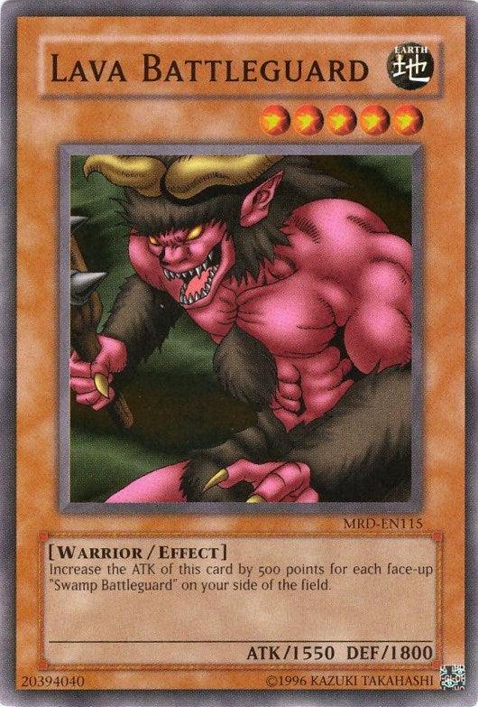 Common, Earth, Effect Monster, Metal Raiders, Unlimited, Warrior Lava Battleguard [MRD-EN115] Common - Trading Card World