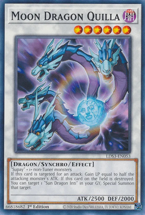 1st Edition, Common, Dark, Dragon, Legendary Duelists: Season 3, Synchro/Effect Monster Moon Dragon Quilla [LDS3-EN053] Common - Trading Card World