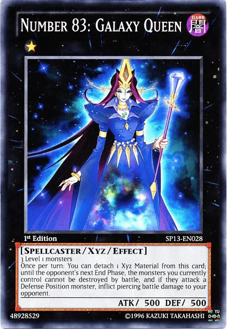 1st Edition, Common, Dark, Spellcaster, Star Pack 2013, Unlimited, Xyz/Effect Monster Number 83: Galaxy Queen [SP13-EN028] Common - Trading Card World