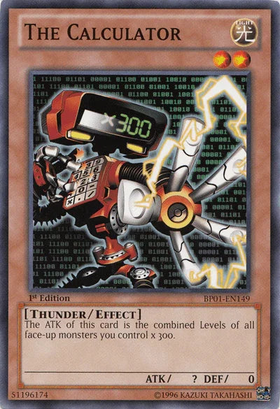1st Edition, Battle Pack: Epic Dawn, Common, Effect Monster, Light, Thunder, Unlimited The Calculator [BP01-EN149] Common - Trading Card World