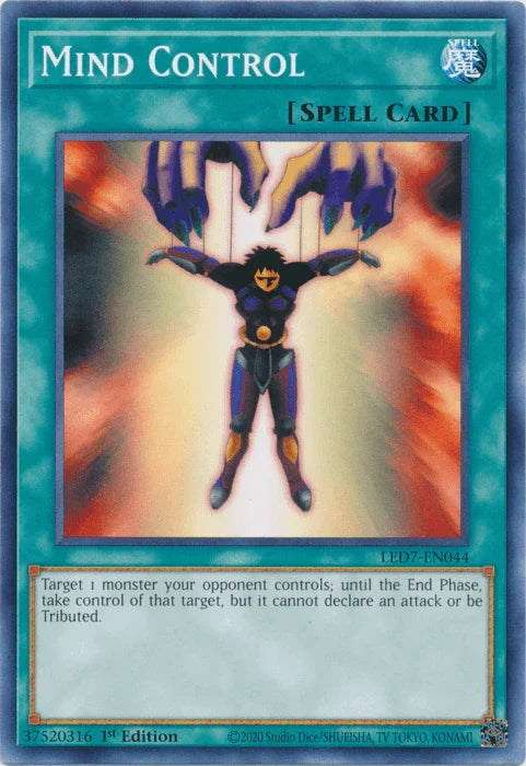 1st Edition, Common, Legendary Duelists: Rage of Ra, Normal Spell, Spell, Unlimited Mind Control [LED7-EN044] Common - Trading Card World