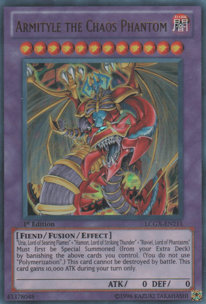 1st Edition, Dark, Fiend, Fusion/Effect Monster, Legendary Collection 2, Ultra Rare, Unlimited Armityle the Chaos Phantom [LCGX-EN211] Ultra Rare - Trading Card World