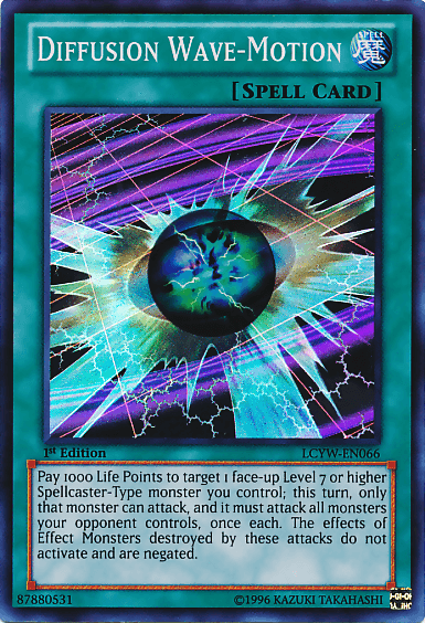 1st Edition, Legendary Collection 3: Yugi's World, Normal Spell, Spell, Super Rare, Unlimited Diffusion Wave-Motion [LCYW-EN066] Super Rare - Trading Card World