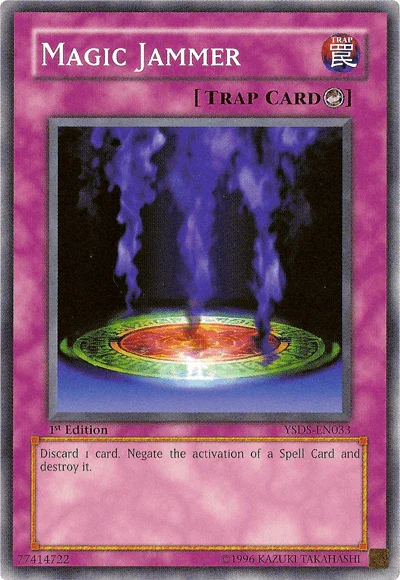 1st Edition, Common, Counter Trap, Starter Deck: Syrus Truesdale, Trap, Unlimited Magic Jammer [YSDS-EN033] Common - Trading Card World