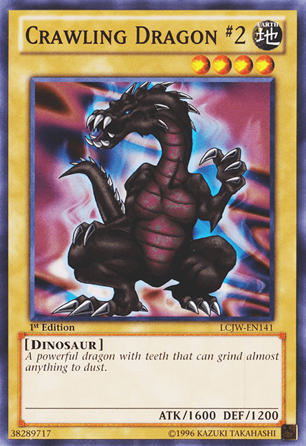1st Edition, Common, Dragon, Earth, Legendary Collection 4: Joey's World, Normal Monster Crawling Dragon #2 [LCJW-EN141] Common - Trading Card World