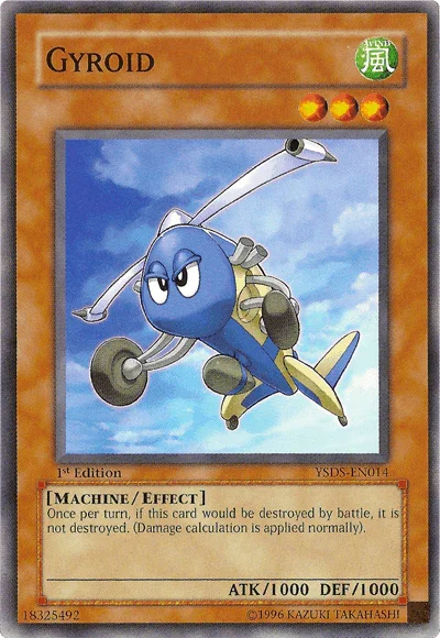 1st Edition, Common, Effect Monster, Machine, Starter Deck: Syrus Truesdale, Unlimited, Wind Gyroid [YSDS-EN014] Common - Trading Card World