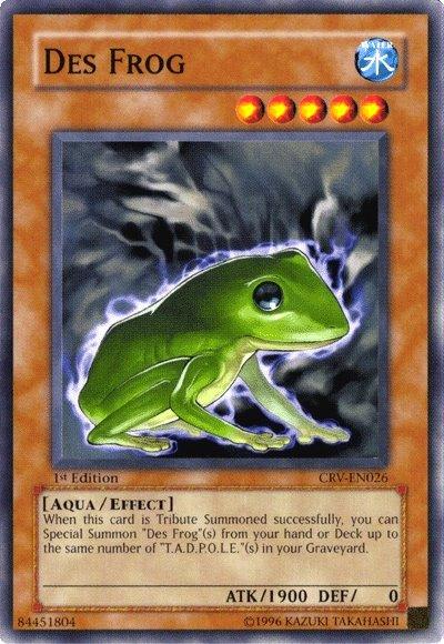 1st Edition, Aqua, Common, Cybernetic Revolution, Effect Monster, Unlimited, Water Des Frog [CRV-EN026] Common - Trading Card World