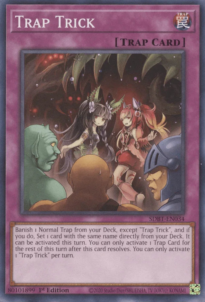 1st Edition, Common, Normal Trap, Structure Deck: Beware of Traptrix, Trap Trap Trick [SDBT-EN034] Common - Trading Card World
