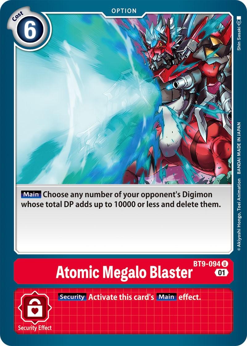 BT9-094, Common, Option, Red, X Record Atomic Megalo Blaster [BT9-094] [X Record] - Trading Card World