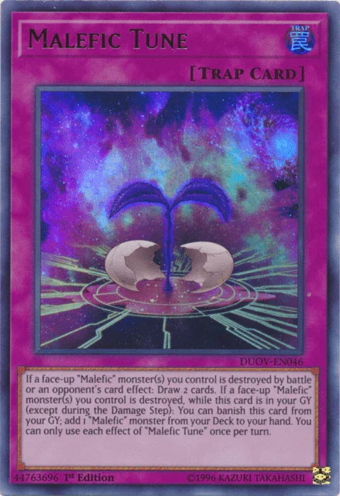 1st Edition, Duel Overload, Normal Trap, Trap, Ultra Rare Malefic Tune [DUOV-EN046] Ultra Rare - Trading Card World