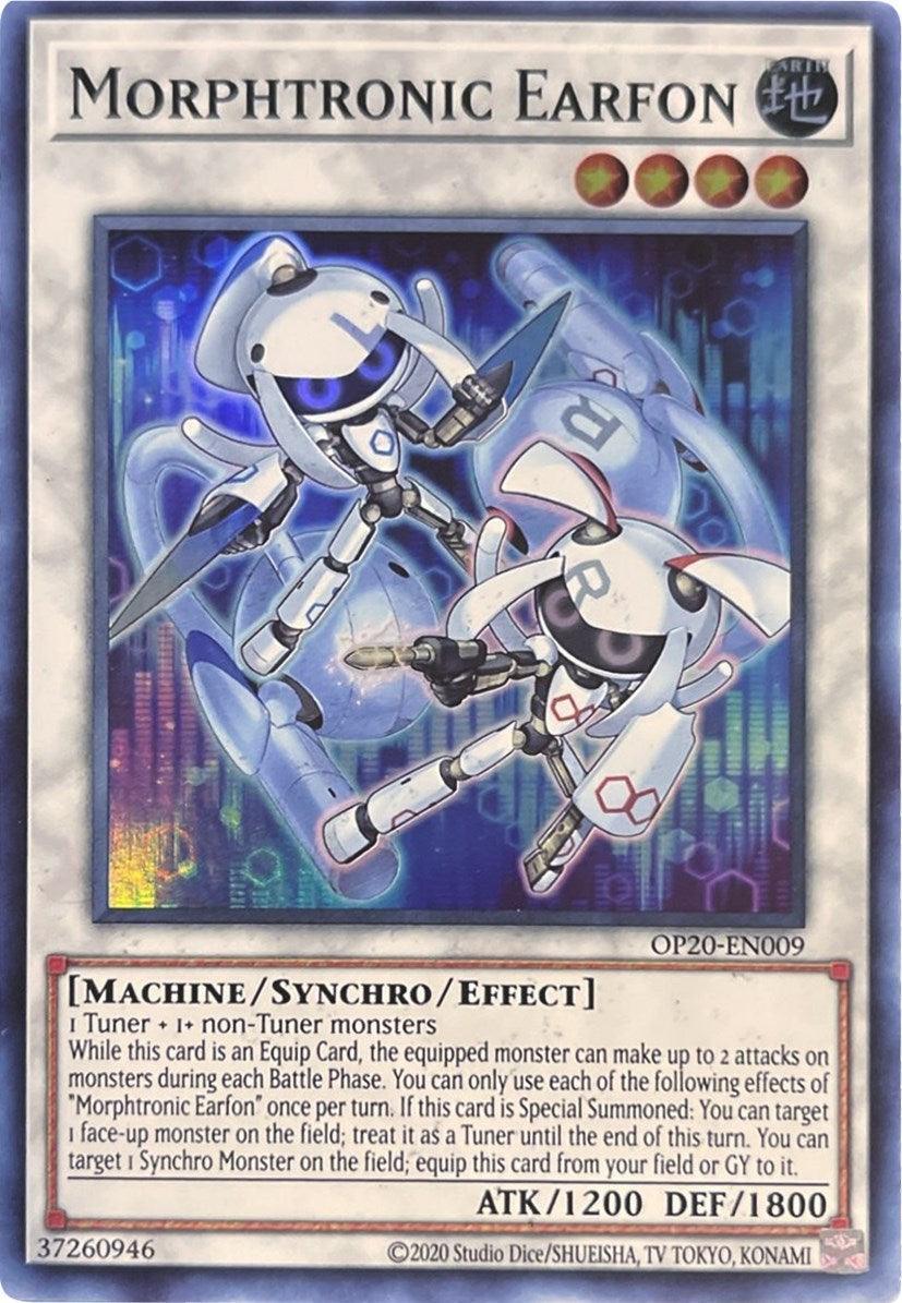 Earth, Machine, OTS Tournament Pack 20, Super Rare, Synchro/Effect Monster, Unlimited Morphtronic Earfon [OP20-EN009] Super Rare - Trading Card World