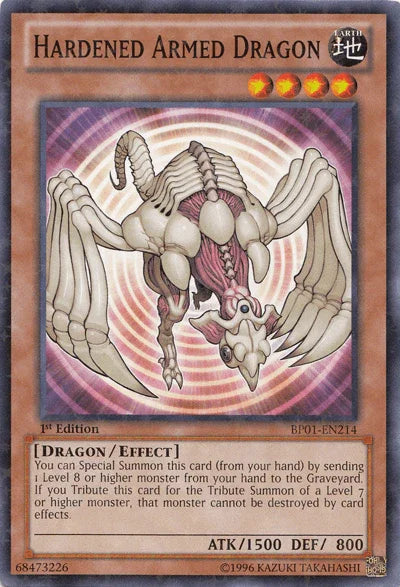 1st Edition, Battle Pack: Epic Dawn, Dragon, Earth, Effect Monster, Starfoil Rare, Unlimited Hardened Armed Dragon [BP01-EN214] Starfoil Rare - Trading Card World