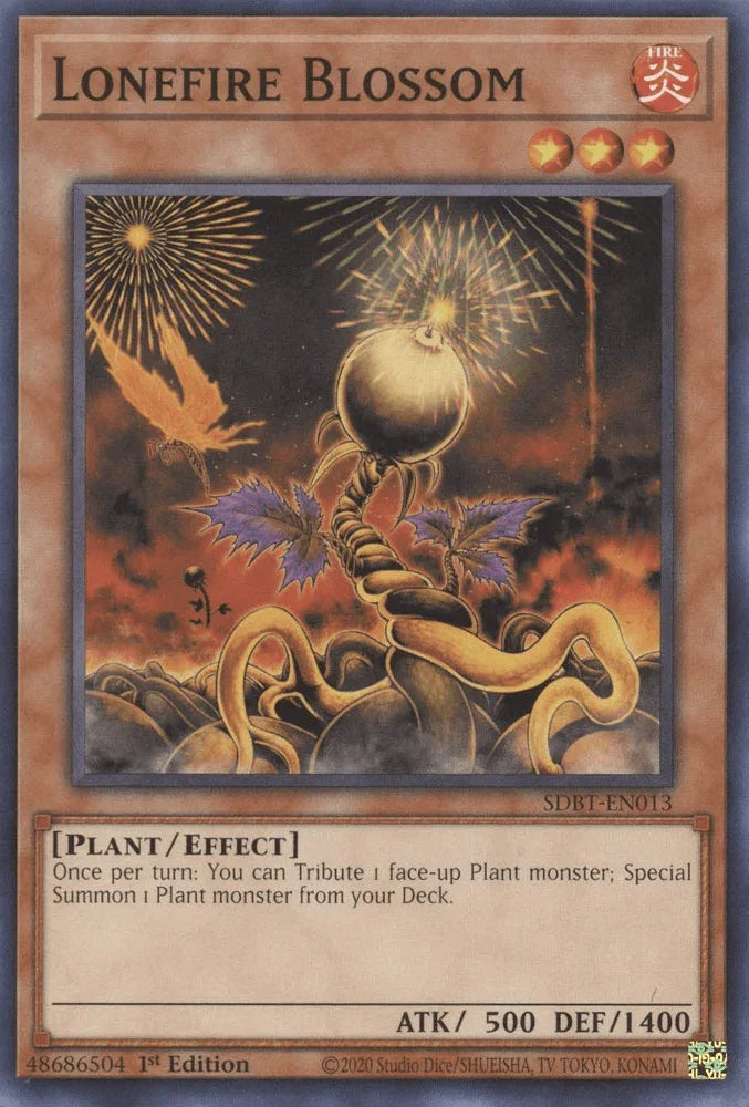 1st Edition, Common, Effect Monster, Fire, Plant, Structure Deck: Beware of Traptrix Lonefire Blossom [SDBT-EN013] Common - Trading Card World