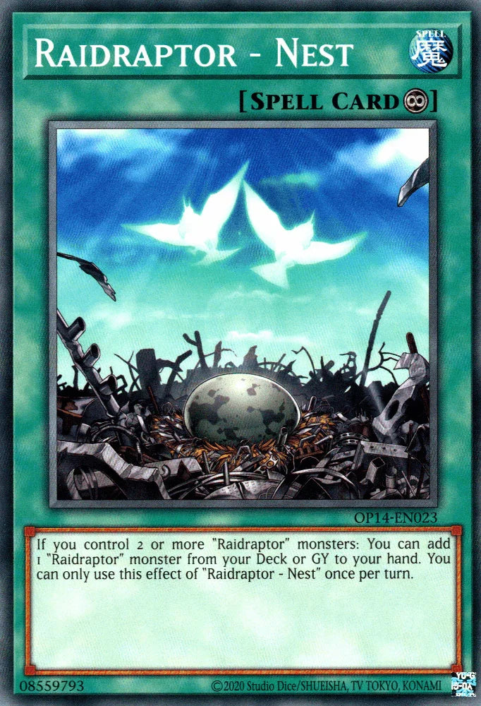 Common, Continuous Spell, OTS Tournament Pack 14, Spell, Unlimited Raidraptor - Nest [OP14-EN023] Common - Trading Card World