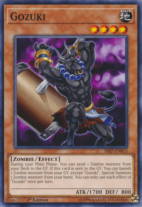 1st Edition, Common, Earth, Effect Monster, Structure Deck: Zombie Horde, Zombie Gozuki [SR07-EN013] Common - Trading Card World