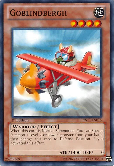 1st Edition, Common, Earth, Effect Monster, Super Starter: V for Victory, Warrior Goblindbergh [YS13-EN015] Common - Trading Card World