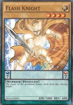 Common, Demo Deck 2016, Light, Pendulum Monster, Unlimited, Warrior Flash Knight [DEM3-EN003] Common - Trading Card World