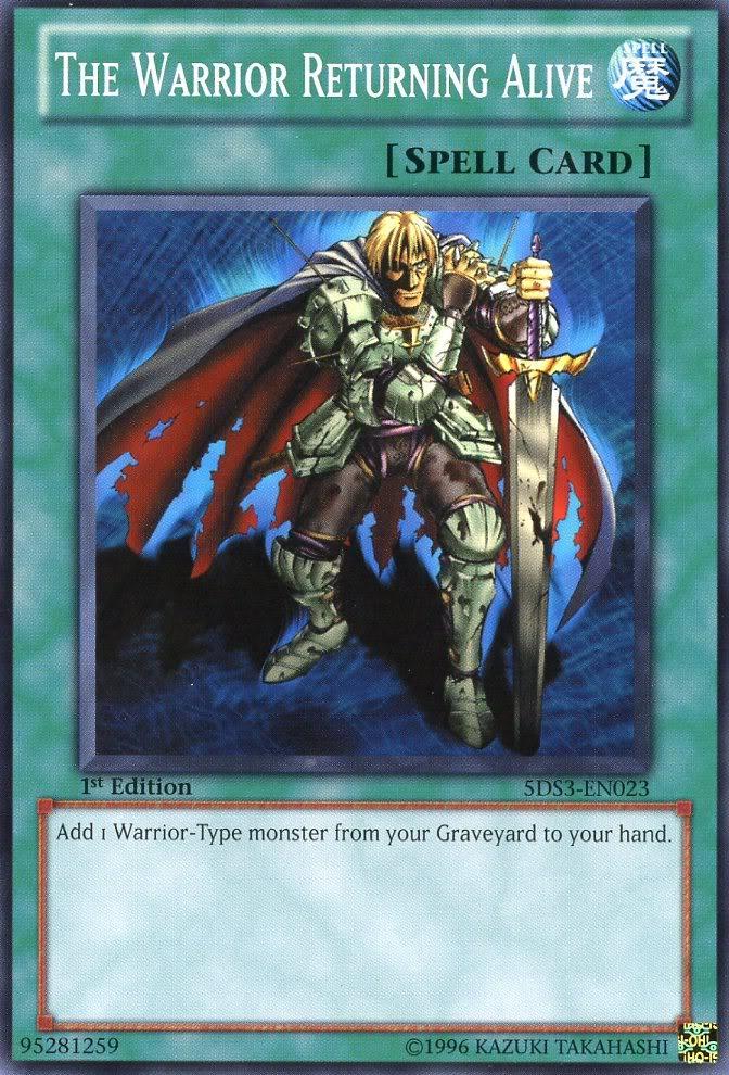 1st Edition, Common, Normal Spell, Spell, Starter Deck: Duelist Toolbox The Warrior Returning Alive [5DS3-EN023] Common - Trading Card World