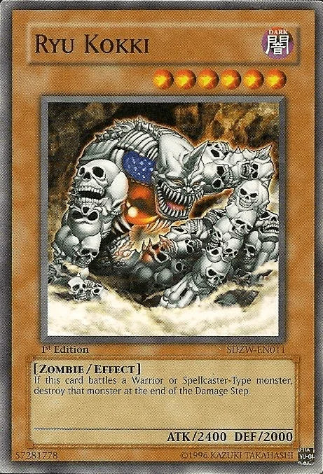 1st Edition, Common, Dark, Effect Monster, Structure Deck: Zombie World, Zombie Ryu Kokki [SDZW-EN011] Common - Trading Card World