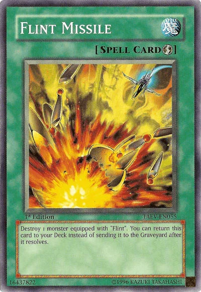 1st Edition, Common, Quick Play Spell, Spell, Tactical Evolution, Unlimited Flint Missile [TAEV-EN055] Common - Trading Card World