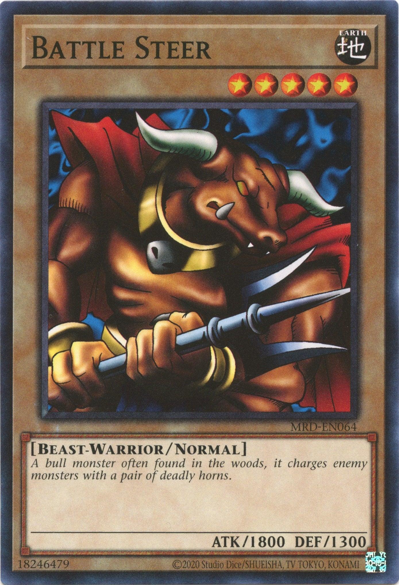 Beast-Warrior, Common, Earth, Metal Raiders (25th Anniversary Edition), Normal Monster, Unlimited Battle Steer (25th Anniversary) [MRD-EN064] Common - Trading Card World