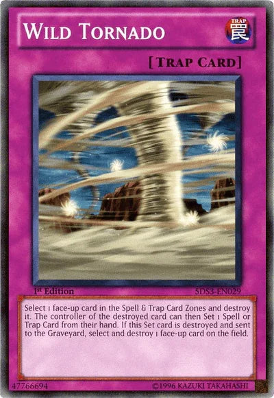 1st Edition, Common, Normal Trap, Starter Deck: Duelist Toolbox, Trap Wild Tornado [5DS3-EN029] Common - Trading Card World