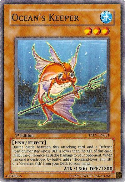 1st Edition, Effect Monster, Fish, Rare, Tactical Evolution, Unlimited, Water Ocean's Keeper [TAEV-EN081] Rare - Trading Card World