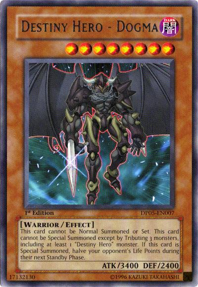 1st Edition, Dark, Duelist Pack 5: Aster Phoenix, Effect Monster, Rare, Unlimited, Warrior Destiny Hero - Dogma [DP05-EN007] Rare - Trading Card World