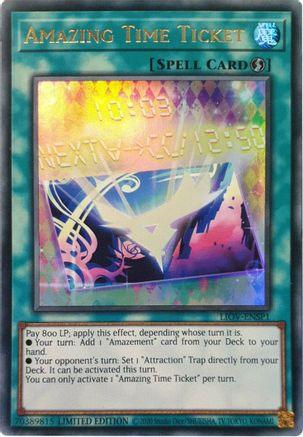 Lightning Overdrive, Limited, Quick-Play Spell, Spell, Ultra Rare Amazing Time Ticket [LIOV-ENSP1] Ultra Rare - Trading Card World