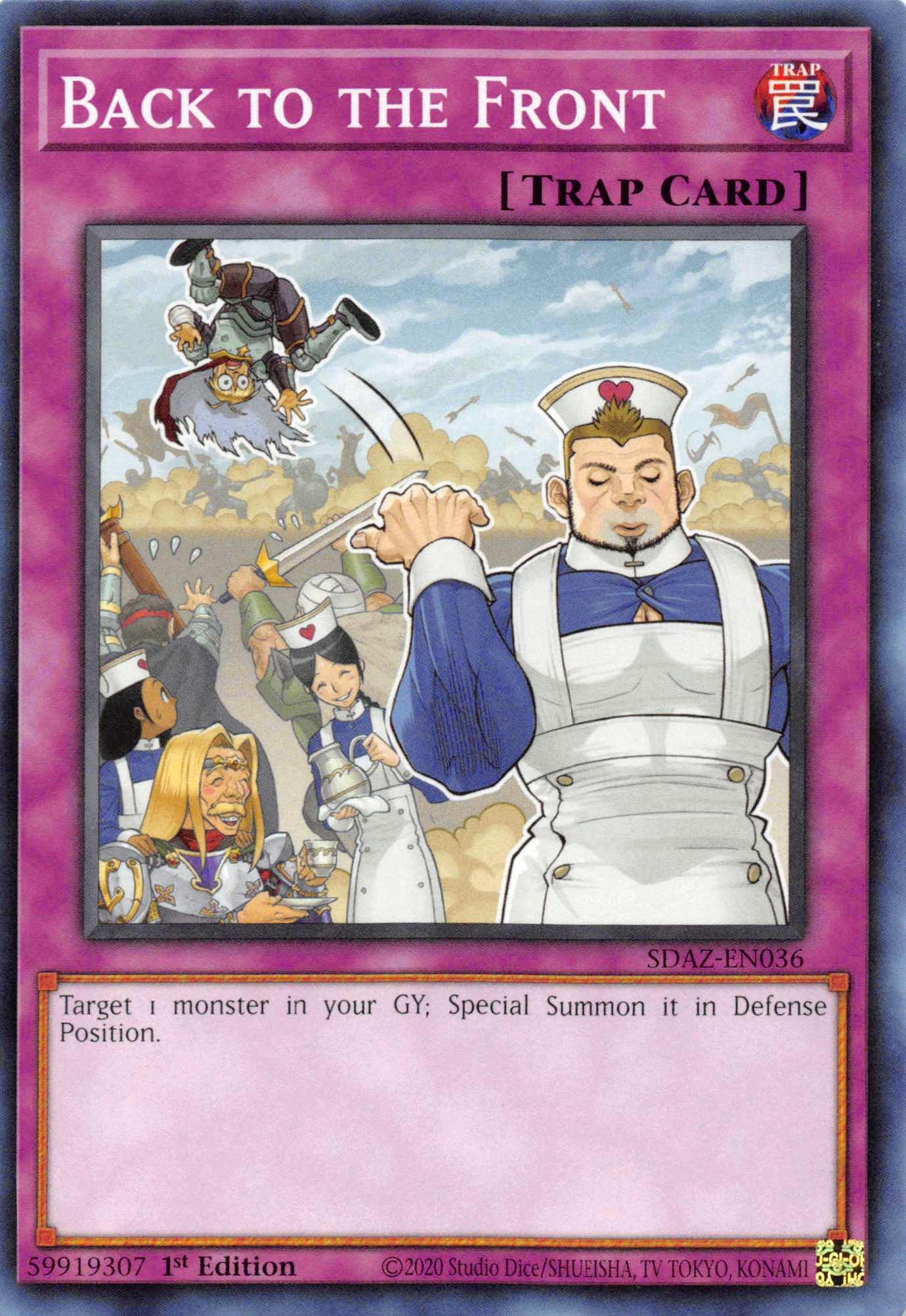 1st Edition, Common, Normal Trap, Structure Deck: Albaz Strike, Trap Back to the Front [SDAZ-EN036] Common - Trading Card World