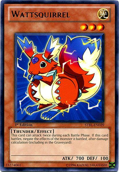 1st Edition, Effect Monster, Light, Rare, Starstrike Blast, Thunder, Unlimited Wattsquirrel [STBL-EN029] Rare - Trading Card World