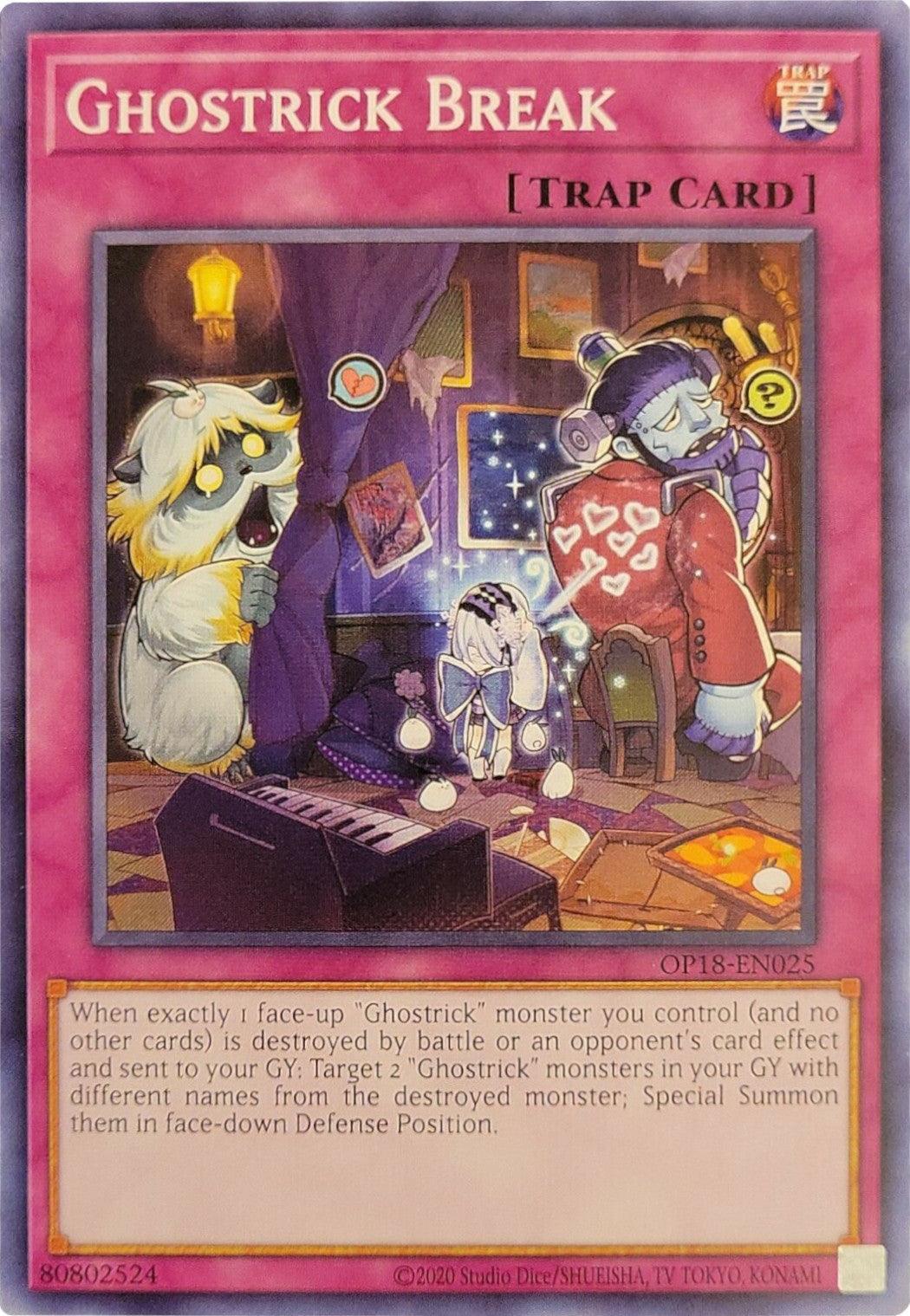 Common, Normal Trap, OTS Tournament Pack 18, Trap, Unlimited Ghostrick Break [OP18-EN025] Common - Trading Card World