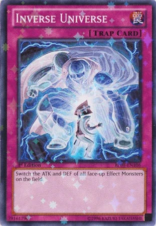 1st Edition, Battle Pack: Epic Dawn, Normal Trap, Starfoil Rare, Trap, Unlimited Inverse Universe [BP01-EN106] Starfoil Rare - Trading Card World