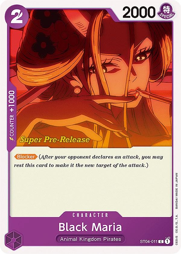 Animal Kingdom Pirates, Character, Common, Starter Decks, Super Pre-Release Starter Deck: Animal Kingdom Pirates Black Maria [Super Pre-Release Starter Deck: Animal Kingdom Pirates] - Trading Card World