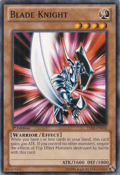 1st Edition, Common, Effect Monster, Light, Starter Deck: Kaiba Reloaded, Unlimited, Warrior Blade Knight [YSKR-EN018] Common - Trading Card World