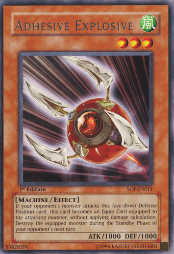 1st Edition, Effect Monster, Machine, Rare, Shadow of Infinity, Unlimited, Wind Adhesive Explosive [SOI-EN011] Rare - Trading Card World