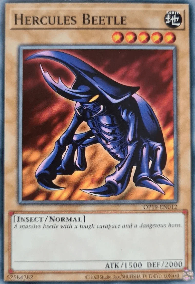 Common, Earth, Insect, Normal Monster, OTS Tournament Pack 19, Unlimited Hercules Beetle [OP19-EN012] Common - Trading Card World