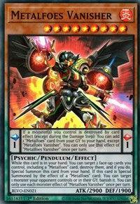 1st Edition, Blazing Vortex, Fire, Pendulum/Effect Monster, Psychic, Super Rare Metalfoes Vanisher [BLVO-EN021] Super Rare - Trading Card World