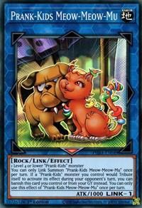 1st Edition, Earth, Link/Effect Monster, Phantom Rage, Rock, Super Rare Prank-Kids Meow-Meow-Mu [PHRA-EN049] Super Rare - Trading Card World