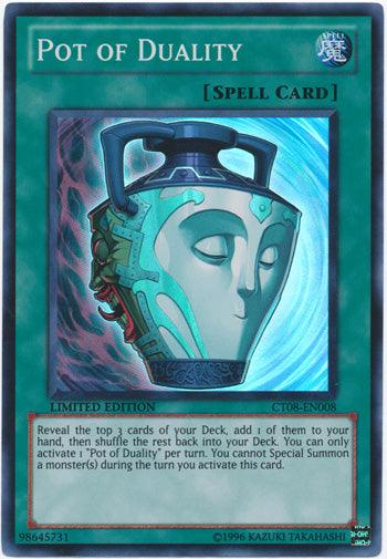 2011 Collectors Tins, Limited, Normal Spell, Spell, Super Rare Pot of Duality [CT08-EN008] Super Rare - Trading Card World