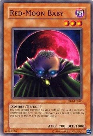Common, Dark, Dark Beginning 1, Effect Monster, Unlimited, Zombie Red-Moon Baby [DB1-EN200] Common - Trading Card World