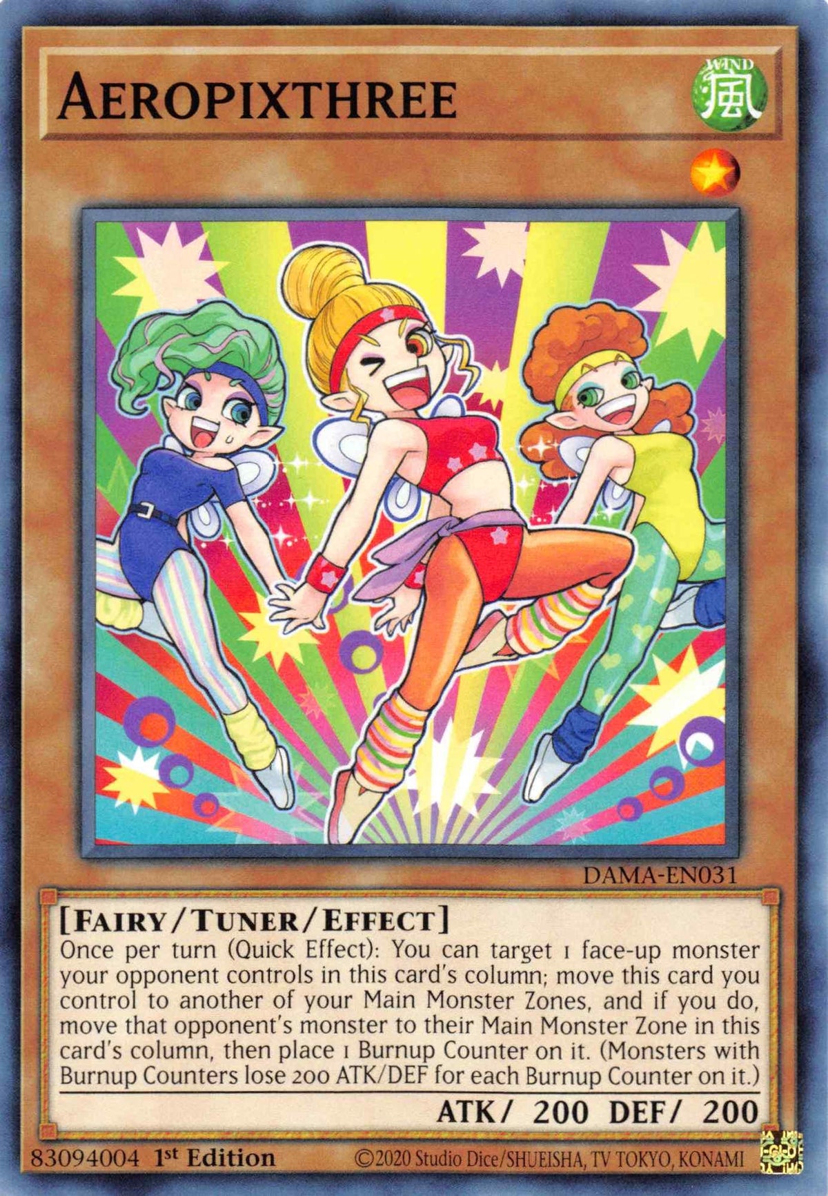 1st Edition, Common, Dawn of Majesty, Fairy, Tuner/Effect Monster, Wind Aeropixthree [DAMA-EN031] Common - Trading Card World