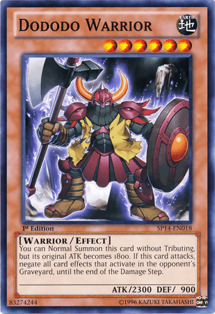 1st Edition, Common, Earth, Effect Monster, Star Pack 2014, Warrior Dododo Warrior [SP14-EN018] Common - Trading Card World