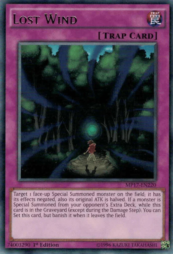 1st Edition, 2017 Mega-Tins Mega Pack, Normal Trap, Rare, Trap Lost Wind [MP17-EN220] Rare - Trading Card World