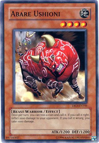 Beast-Warrior, Common, Dark Revelation Volume 3, Earth, Effect Monster, Unlimited Abare Ushioni [DR3-EN146] Common - Trading Card World