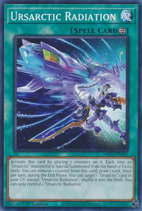 1st Edition, Common, Continuous Spell, Dueling Heroes Collectors Tin - Mega Pack (25th Anniversary Edition), Spell Ursarctic Radiation [MP23-EN031] Common - Trading Card World