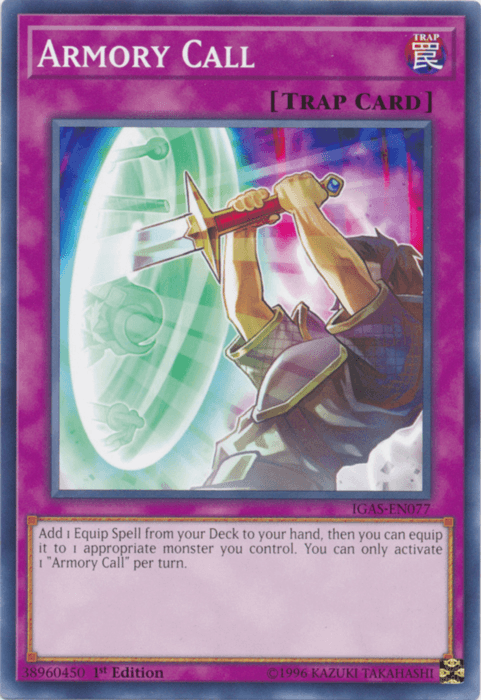 1st Edition, Common, Ignition Assault, Normal Trap, Trap, Unlimited Armory Call [IGAS-EN077] Common - Trading Card World