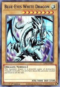 1st Edition, Dragon, Legendary Duelists: Season 2, Light, Normal Monster, Ultra Rare Blue-Eyes White Dragon (Green) [LDS2-EN001] Ultra Rare - Trading Card World