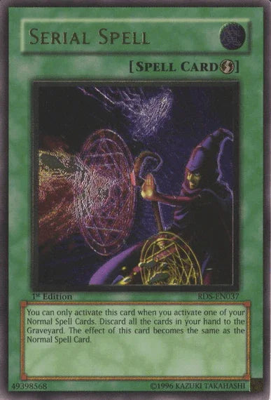 1st Edition, Quick Play Spell, Rise of Destiny, Spell, Ultimate Rare, Unlimited Serial Spell [RDS-EN037] Ultimate Rare - Trading Card World