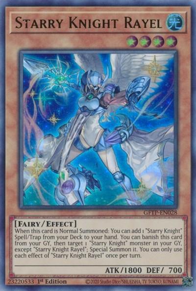 1st Edition, Effect Monster, Fairy, Ghosts from the Past, Light, Ultra Rare Starry Knight Rayel [GFTP-EN028] Ultra Rare - Trading Card World
